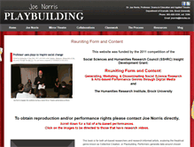 Tablet Screenshot of joenorrisplaybuilding.ca